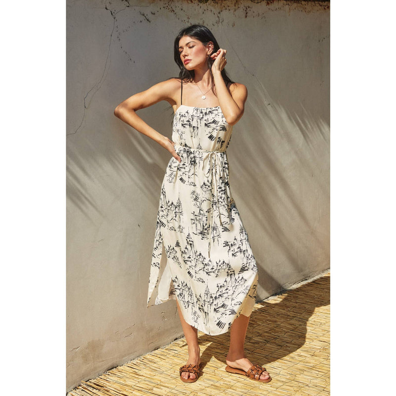 On A Cloud Slip on Midi Dress