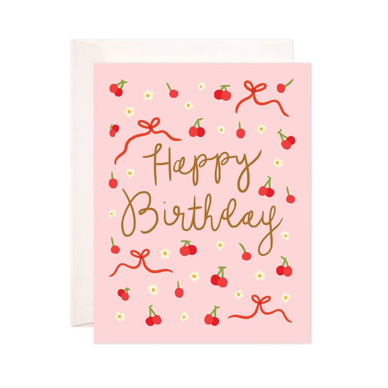 Birthday Cherries Card