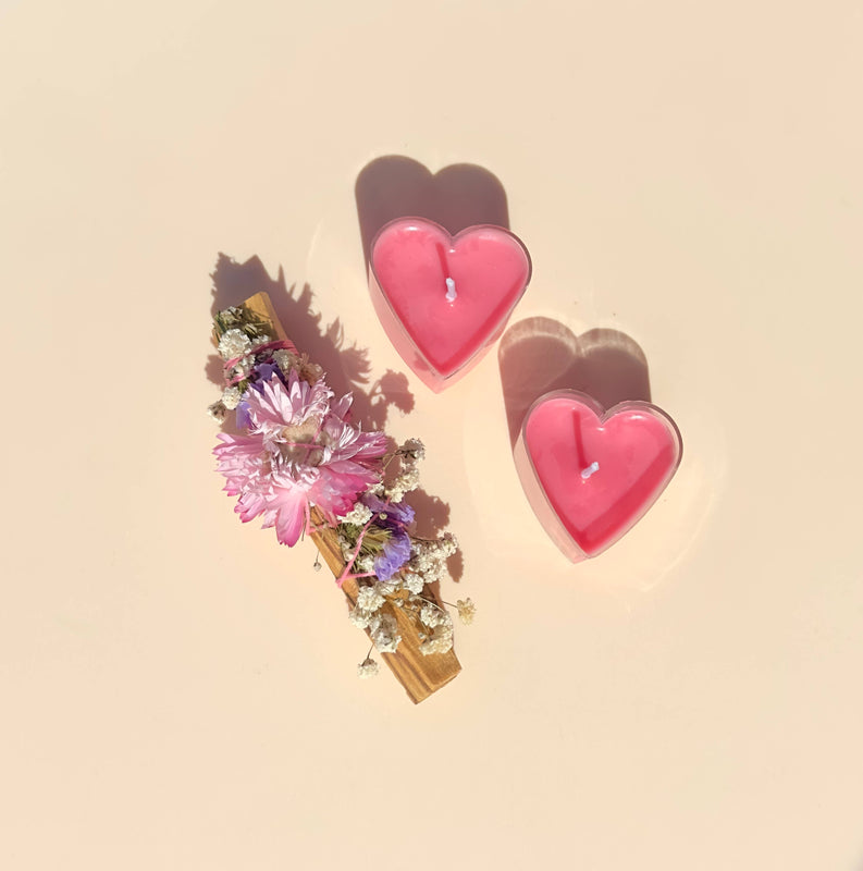 ROMANCE PALO SANTO Floral Bundle - Smudge - Valentines Day