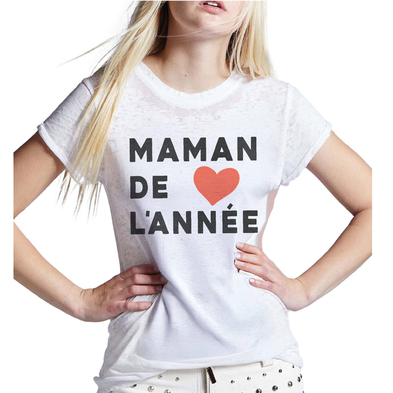 MAMAN DE L'ANNEE BURNOUT TEE