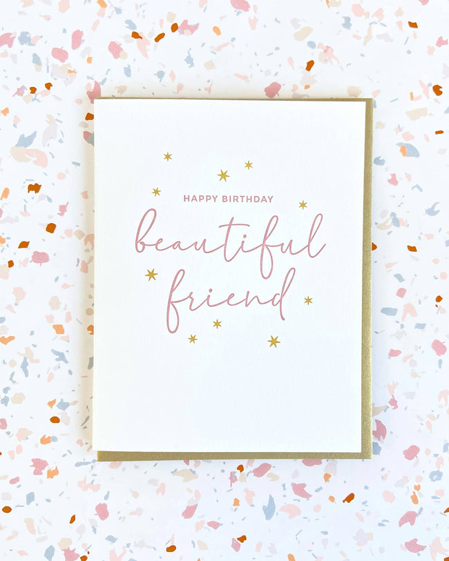 Beautiful Friend Birthday Greeting Card