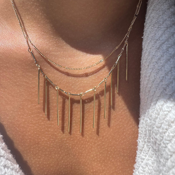 GOLDEN FRINGE NECKLACE