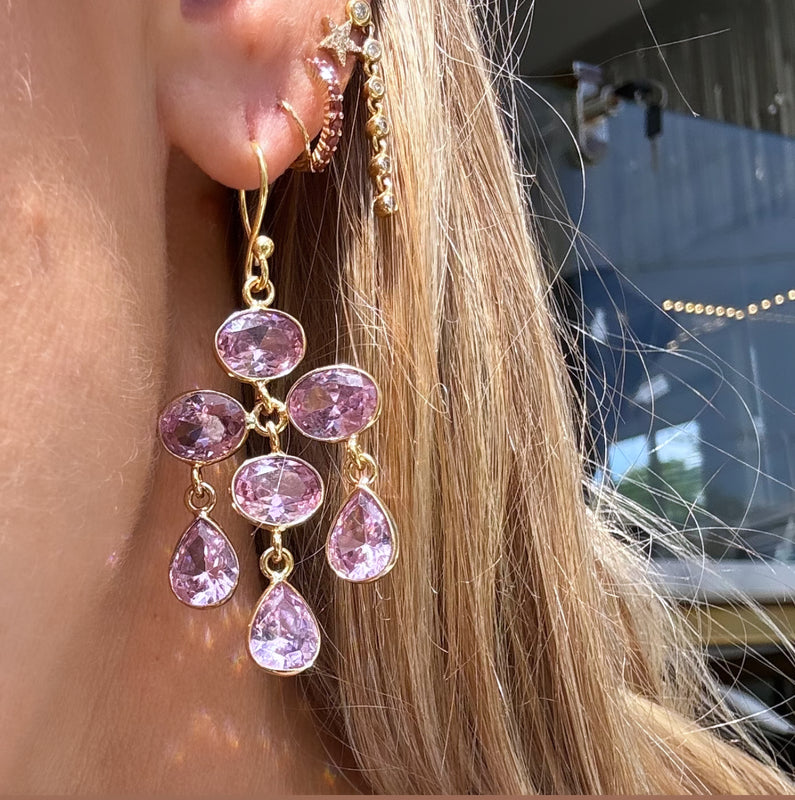 GEMMY CHANDELIER EARRINGS