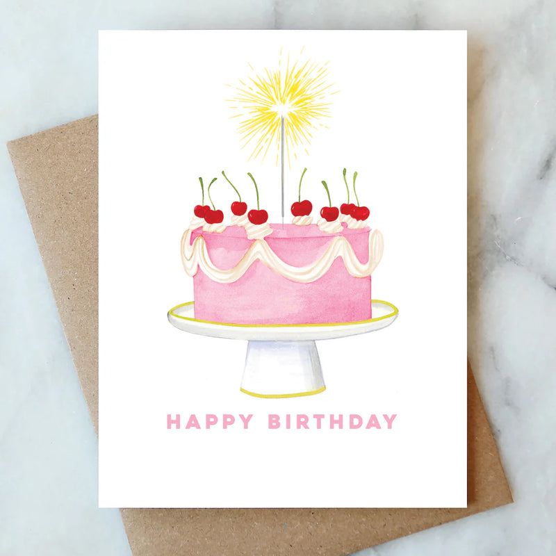SPARKLER BIRTHDAY CAKE CARD