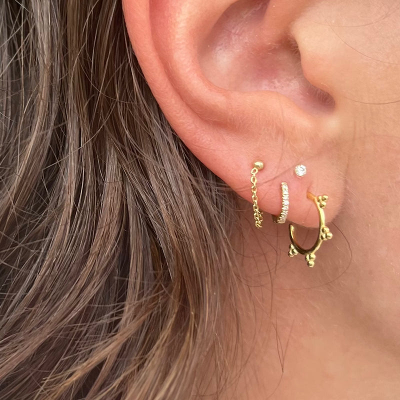 PALACE HOOP STUDS