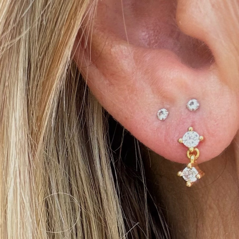 TWINKLE DROP STUD EARRINGS