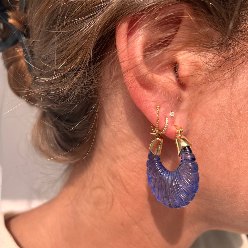 MABEL RESIN HOOPS