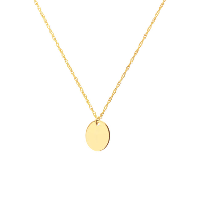 HEIRLOOM OVAL ENGRAVABLE NECKLACE