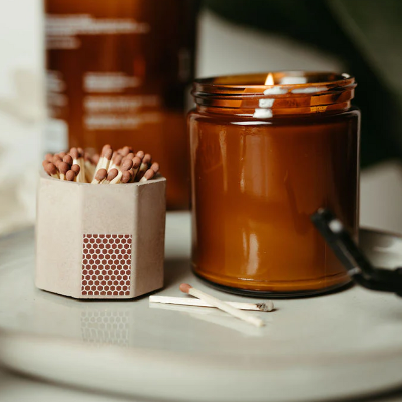 BROWN MATCH STICK HOLDER