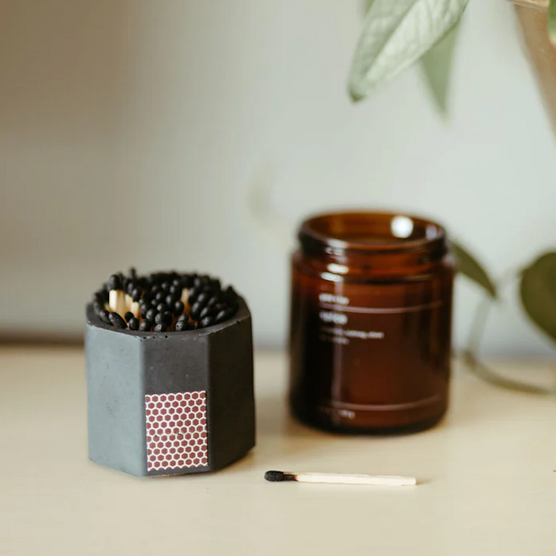 BLACK MATCH STICK HOLDER