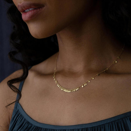 ONE LOVE DIAMOND BABY CURB CHAIN NECKLACE