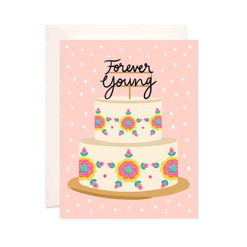 Forever Young Cake Card
