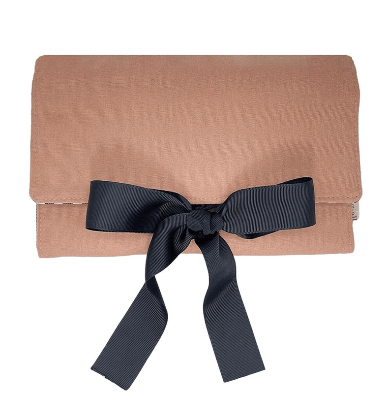 Large Jewelry Roll, Travel Pouch, Pink/Blush