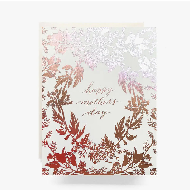 ROSEGOLD BOTANICAL MOTHER'S DAY GREETING CARD