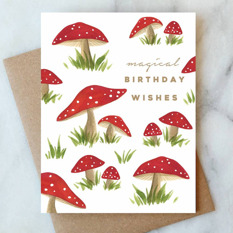 MAGICAL MUSHROOM BIRTHDAY CARD