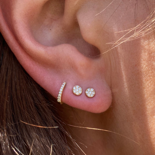 TINIEST DIAMOND DISC STUDS - Main Image