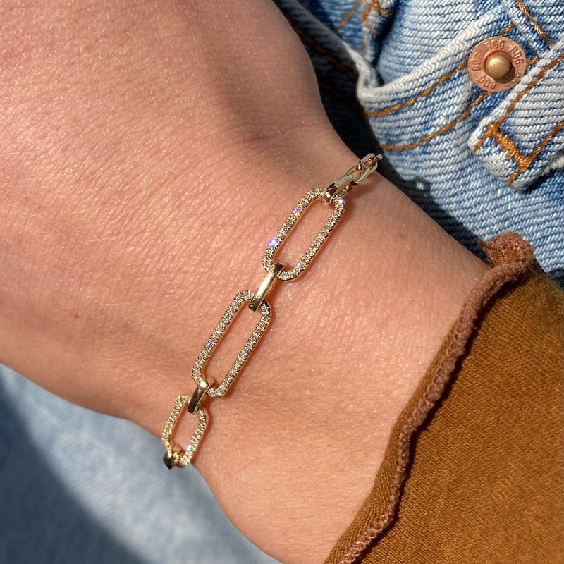 JAZZED UP DIAMOND LINK BRACELET