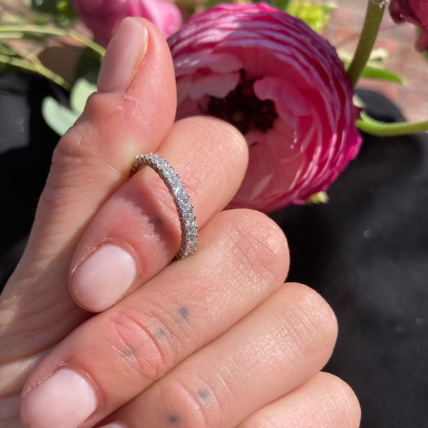 PERFECT PRINCESS CUT ETERNITY BAND