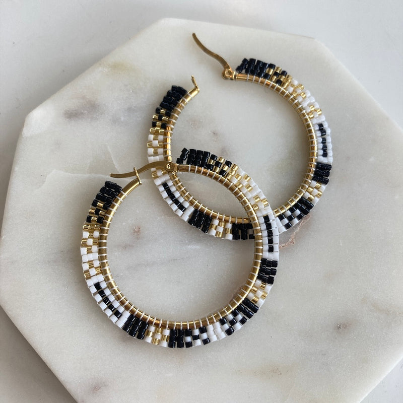 IBIZA BEADED HOOPS