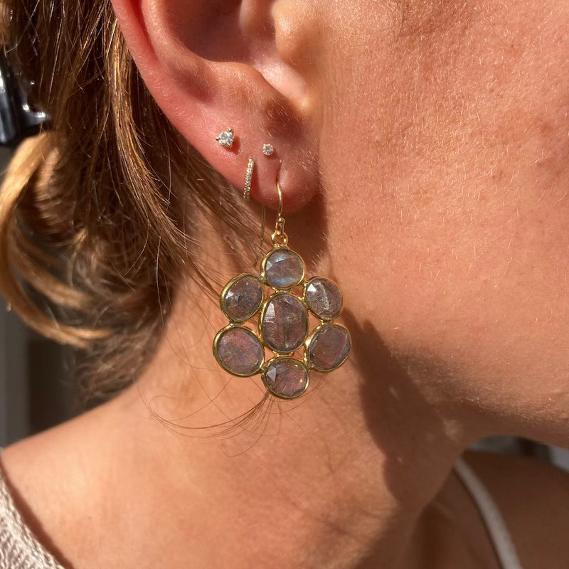 CLUSTER FLOWER EARRINGS