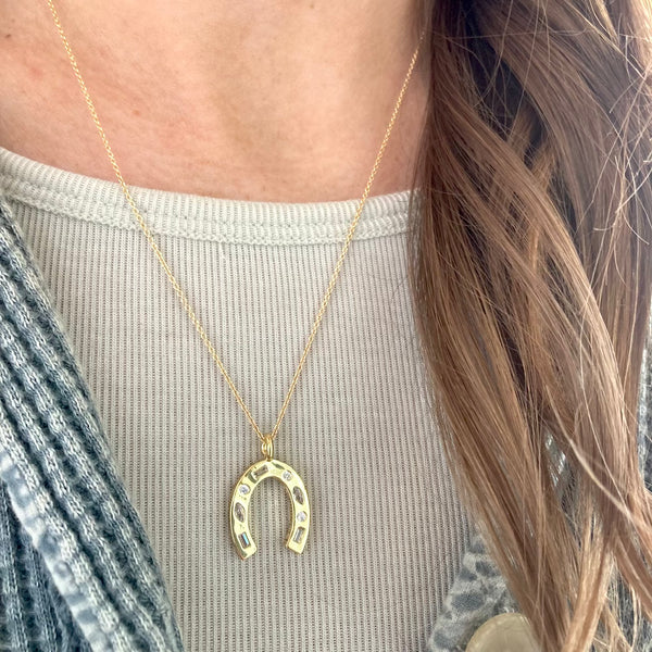 Horseshoe locket hot sale