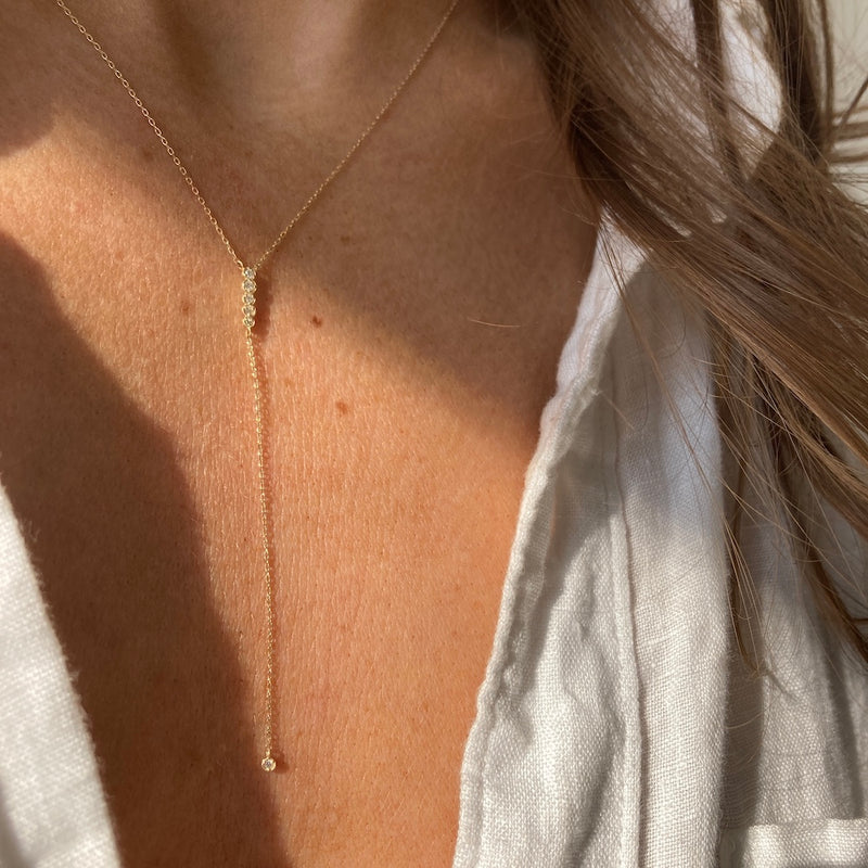 LARIAT DIAMOND NECKLACE