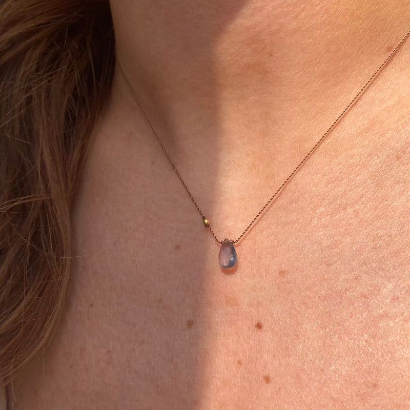 BLUE SAPPHIRE PENDANT NECKLACE