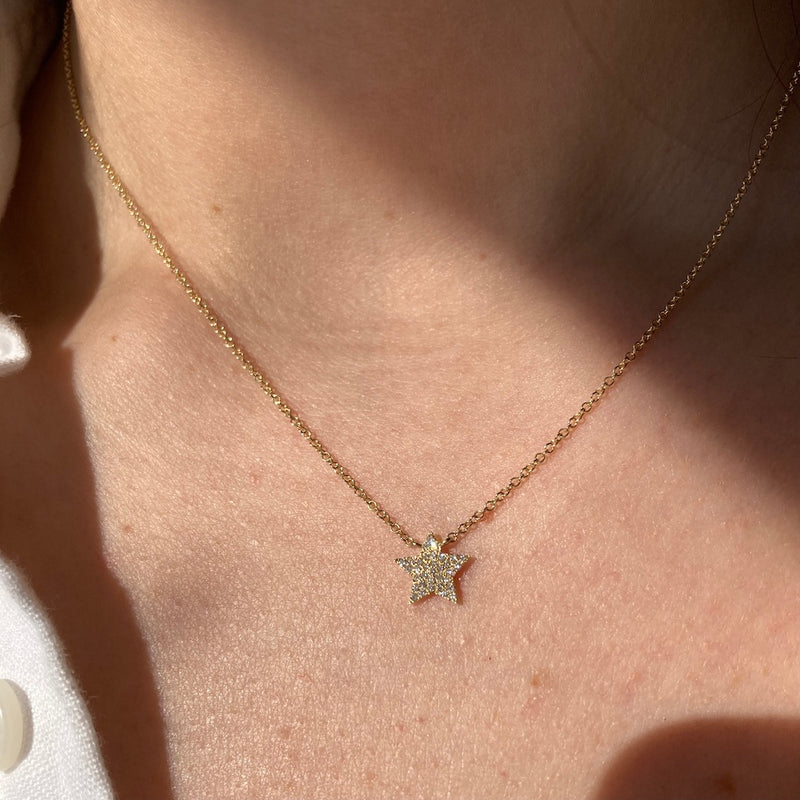 PAVE DIAMOND STAR NECKLACE