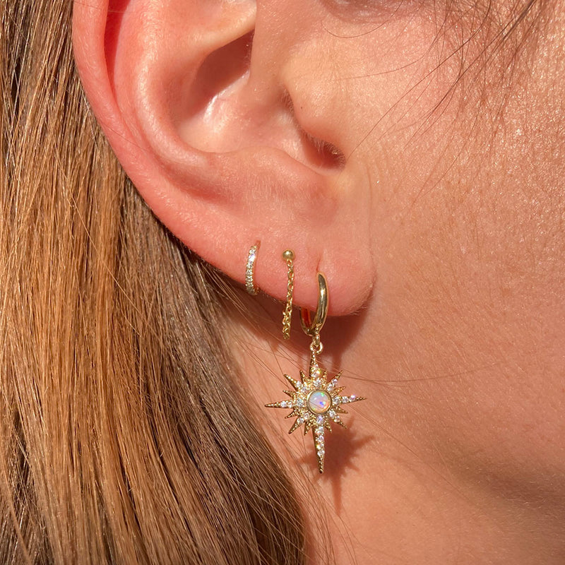 OPAL STARBURST EARRINGS