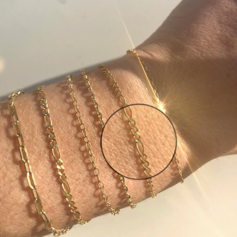 14K CHAIN ANKLETS
