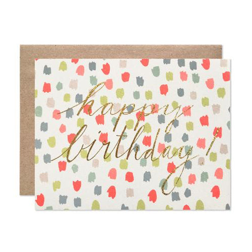 HAPPY BIRTHDAY DOTS CARD