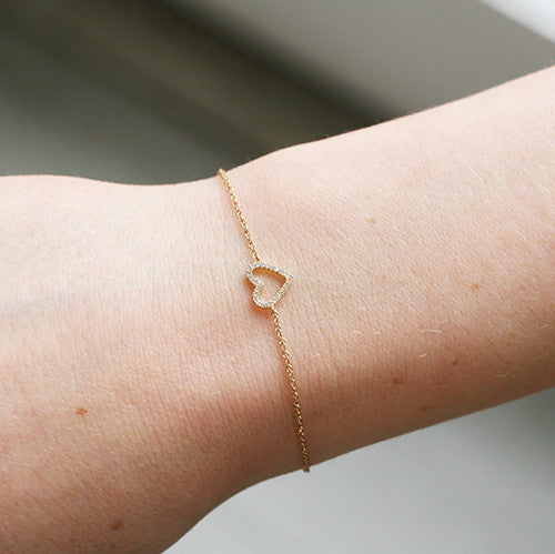 DIAMOND HEART BRACELET