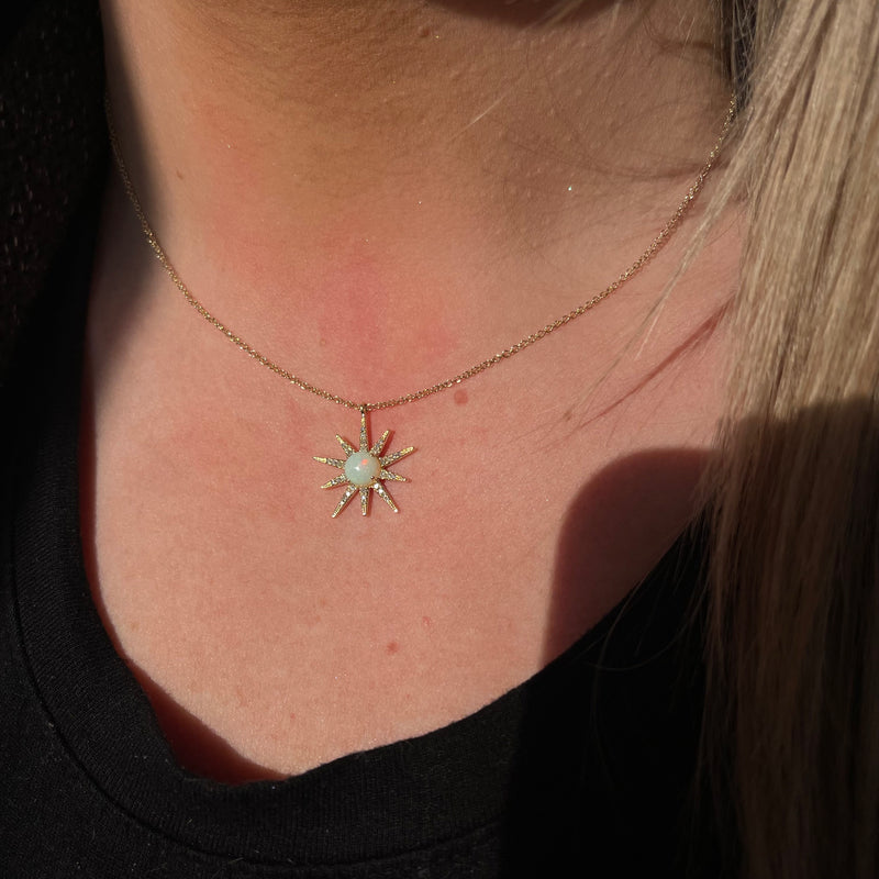 OPAL STARBURST NECKLACE