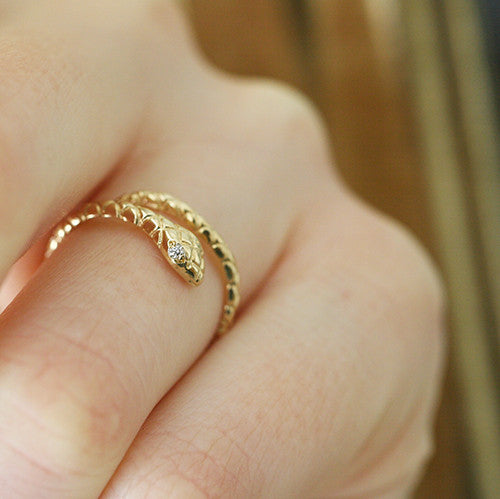 DIAMOND SERPENT RING