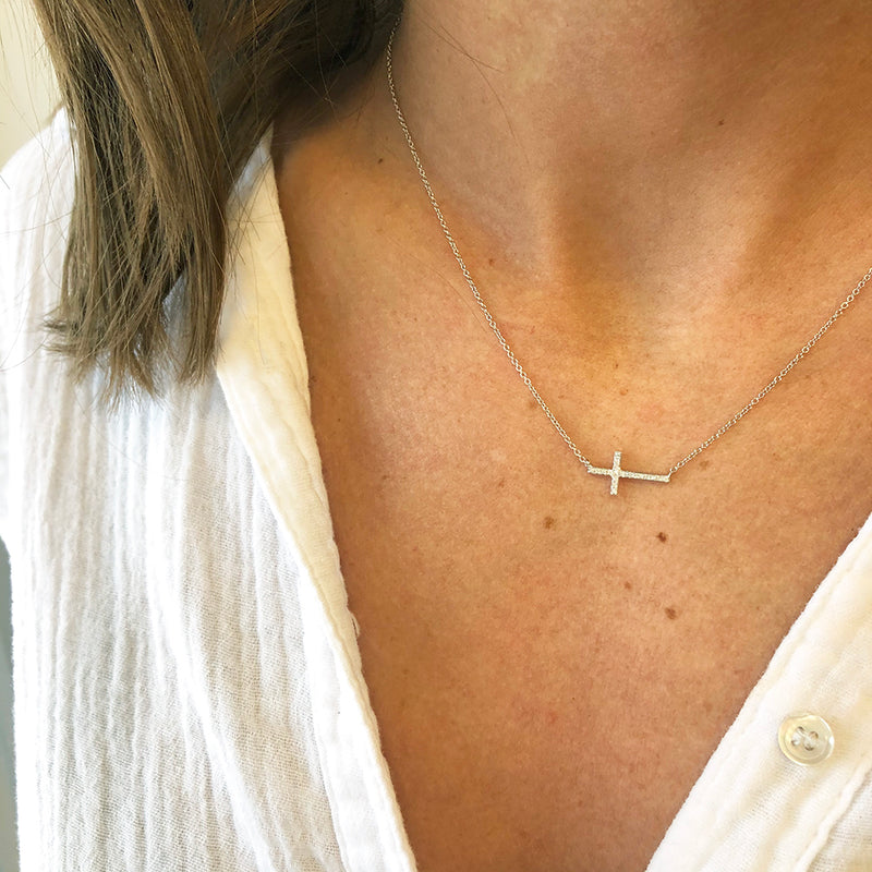 DIAMOND CROSS NECKLACE