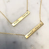 Bar Necklace with custom name or date