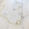 Gold Interlocking Circle Necklace