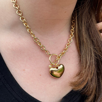 PUFFY HEART NECKLACE