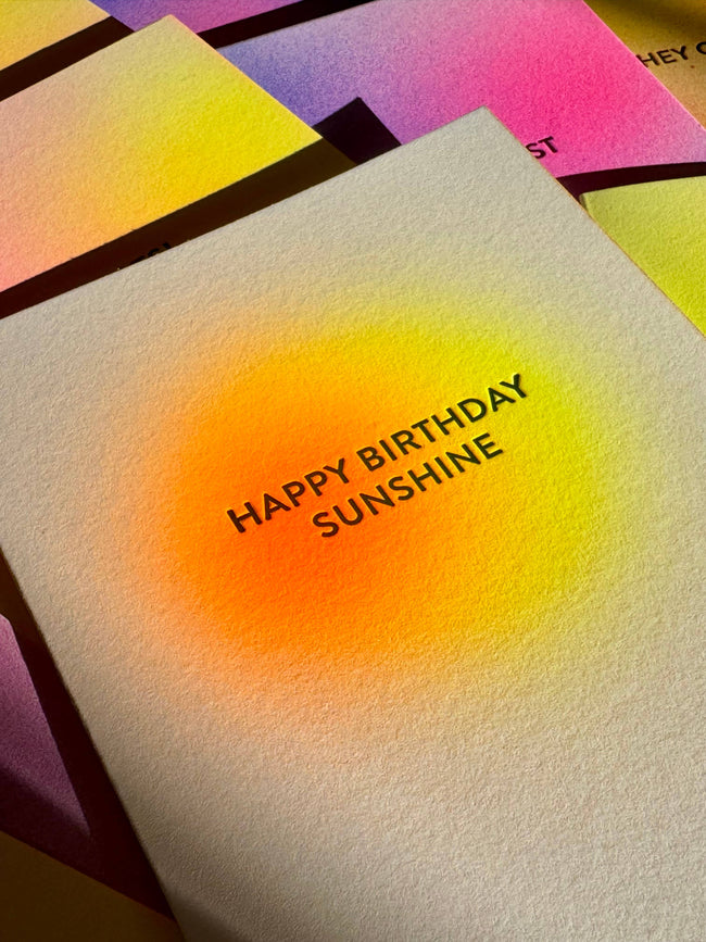 HAPPY BIRTHDAY SUNSHINE CARD
