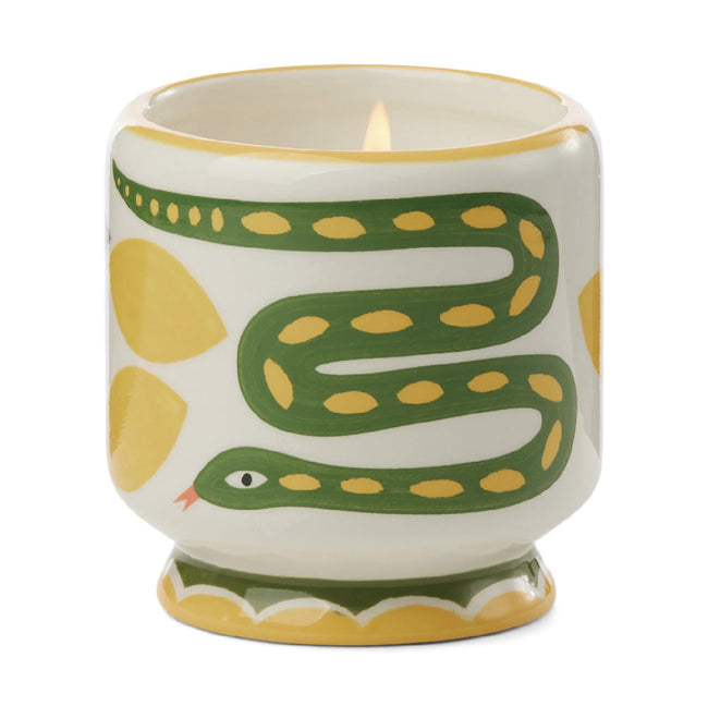 HANDPAINTED CERAMIC CANDLE