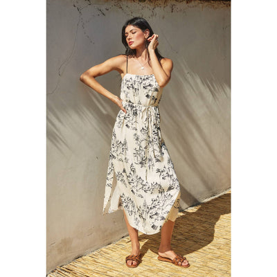 On A Cloud Slip on Midi Dress
