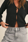 J3978  LIGHT WEIGHT L/S KNIT CARDIGAN