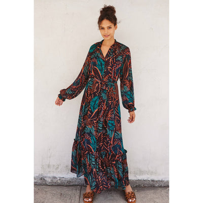 Mood Indigo Button Down Maxi Dress