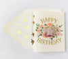Toss & Twirl Glitter Happy Birthday Greeting Card