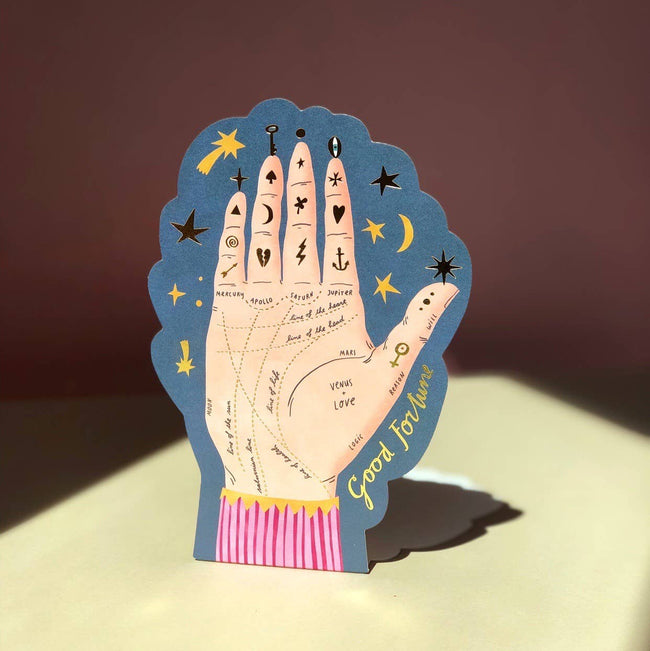 Palm Reading encouragement greeting card