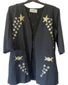 Embroidered Evil Eye and Snake Cotton Jacket 