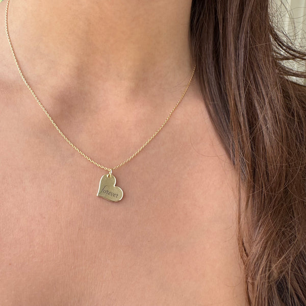 MY HEART ENGRAVED NECKLACE