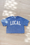 LOCAL Cropped Mineral Graphic Top