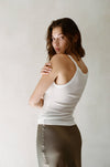 PK1005 | Knit 100% Organic Cotton Garment Washed Ribbed Tank