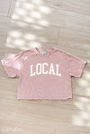 LOCAL Cropped Mineral Graphic Top